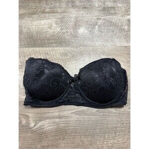 Tracy Black Strapless Bra Size 40C